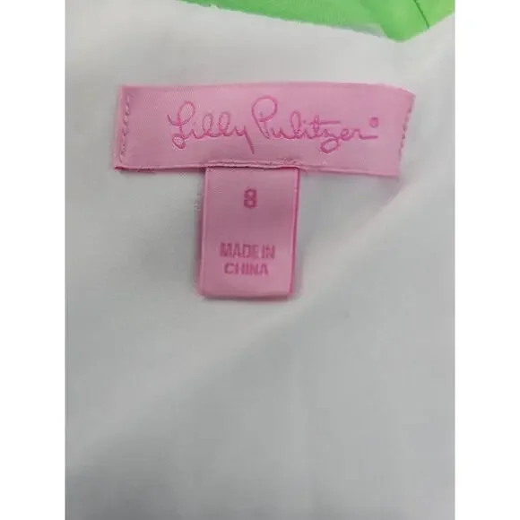 Lilly Pulitzer Jordan Multi Corded Organza Stripe Strapless Dress 8 NWT $288 - Picture 8 of 9